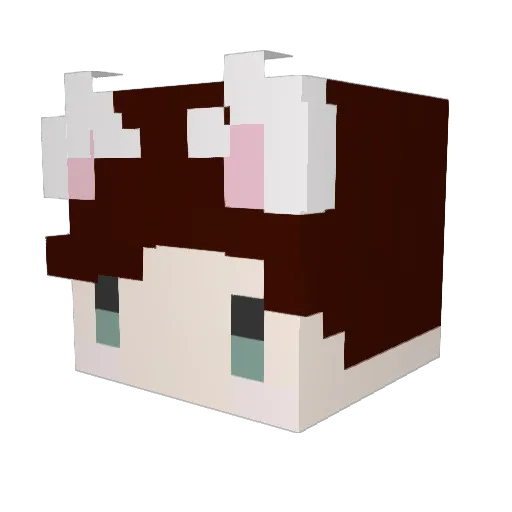 Pongotsu26 Minecraft avatar head, 3D render