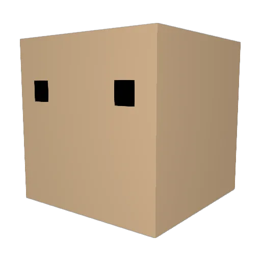 Ponjo1 Minecraft avatar head, 3D render