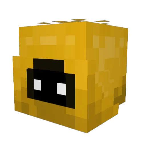 PonkMC Minecraft avatar head, 3D render