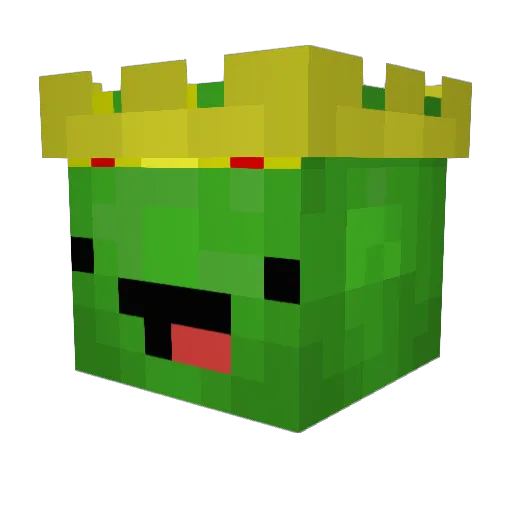 Ponkotsu8 Minecraft avatar head, 3D render