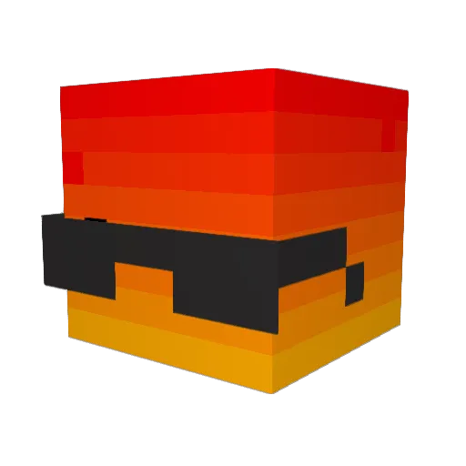 PonnyMVP Minecraft avatar head, 3D render