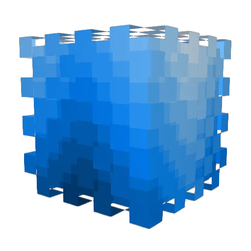 Ponodal Minecraft avatar head, 3D render