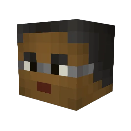 PontRyuno Minecraft avatar head, 3D render
