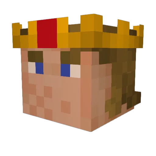 Ponta2001 Minecraft avatar head, 3D render