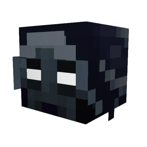 Ponther Minecraft avatar head, 3D render