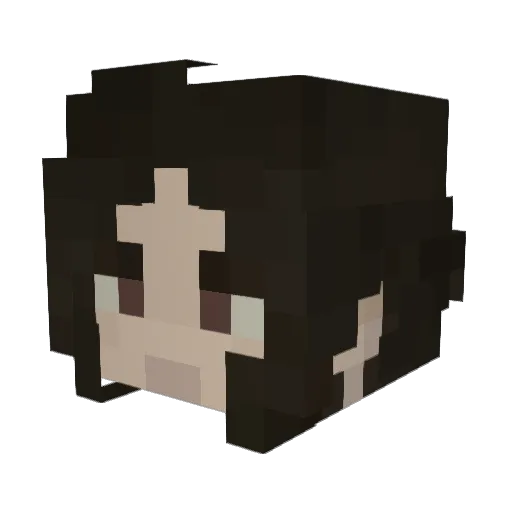 Pontian Minecraft avatar head, 3D render