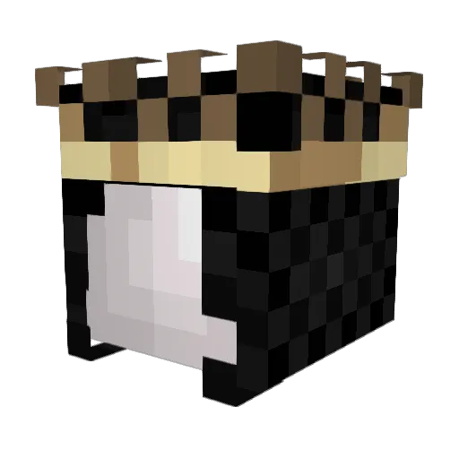 PontiffCeramicus Minecraft avatar head, 3D render