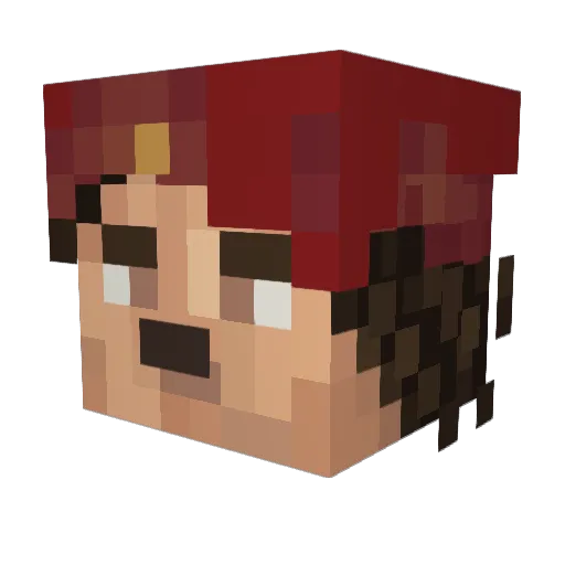 Pontiff_o_Christ Minecraft avatar head, 3D render