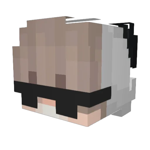 Pontikk4 Minecraft avatar head, 3D render