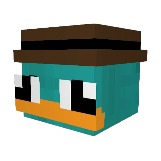 Pontios_GR Minecraft avatar head, 3D render
