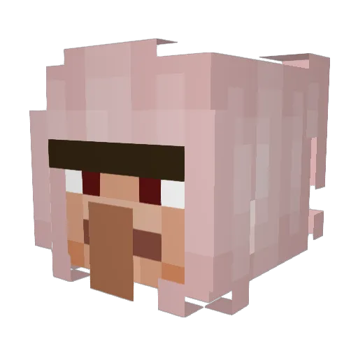 PontoComv13 Minecraft avatar head, 3D render