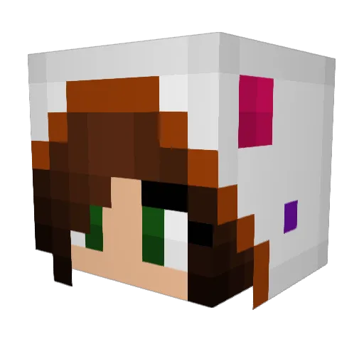 Pontschuk Minecraft avatar head, 3D render
