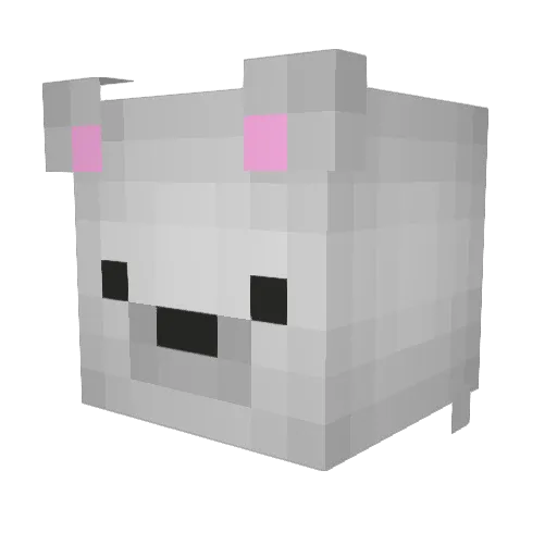 Pony9527 Minecraft avatar head, 3D render