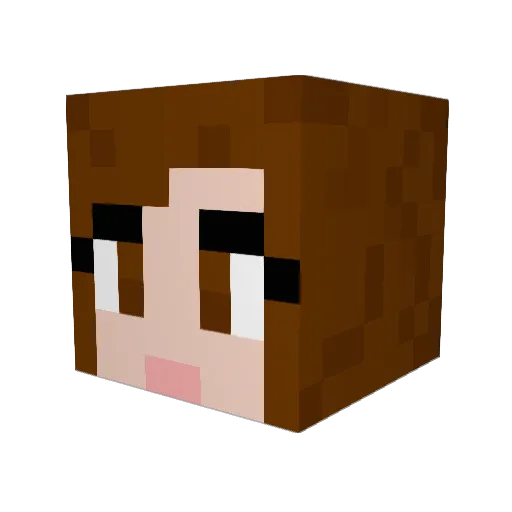 PonyGazebo Minecraft avatar head, 3D render