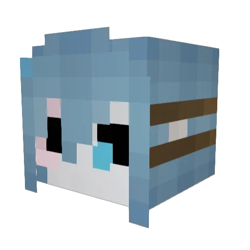 PonyPrincess104 Minecraft avatar head, 3D render