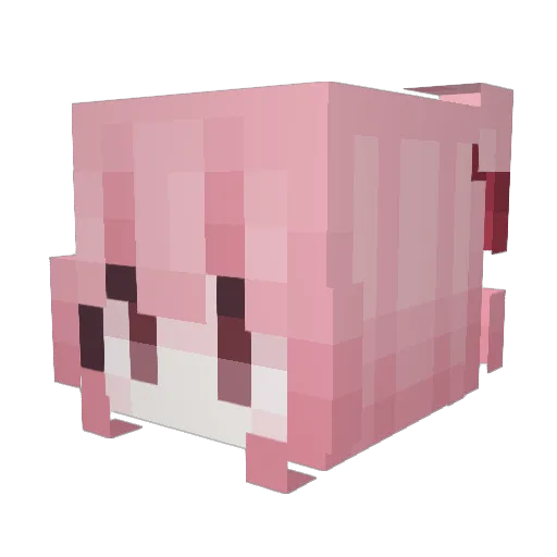 PonyWho Minecraft avatar head, 3D render