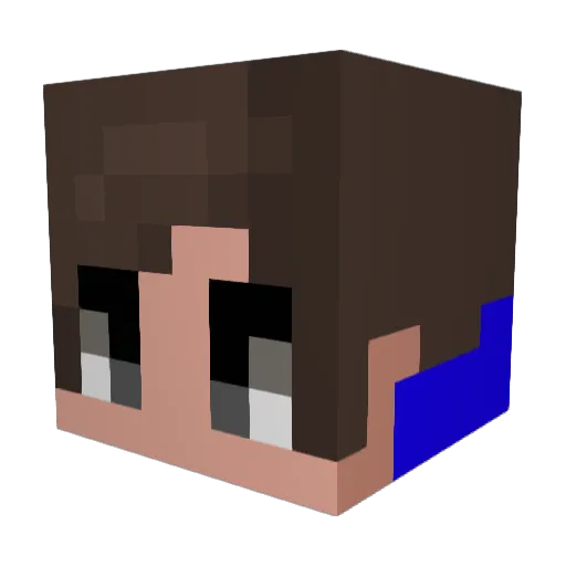 PonyboySZN Minecraft avatar head, 3D render