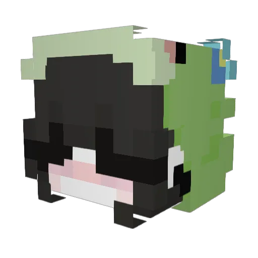 Ponyo5683 Minecraft avatar head, 3D render