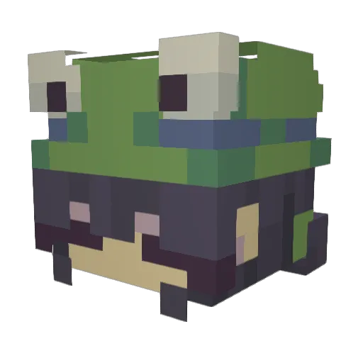 PonyoSprite Minecraft avatar head, 3D render