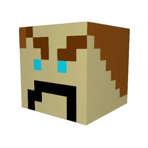 PooButt1234556 Minecraft avatar head, 3D render