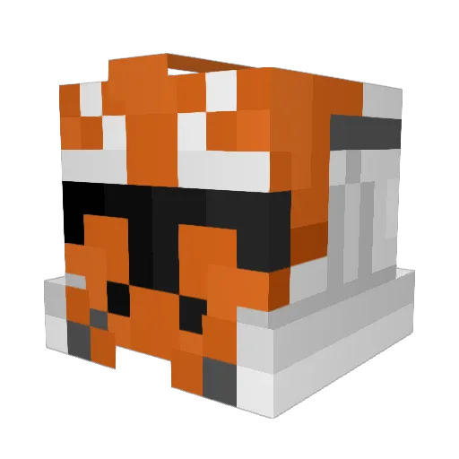 PoobToob Minecraft avatar head, 3D render