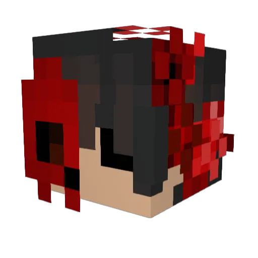 PooboyNeverBroke Minecraft avatar head, 3D render