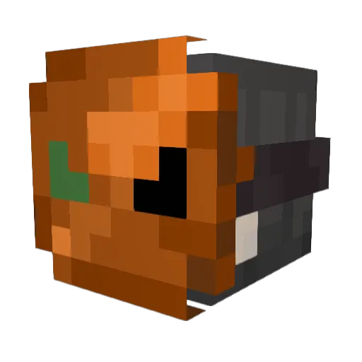 Poochies Minecraft avatar head, 3D render