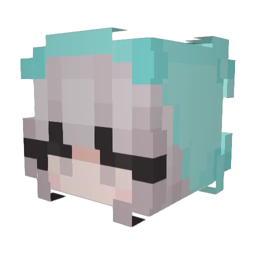 Pooding4203 Minecraft avatar head, 3D render