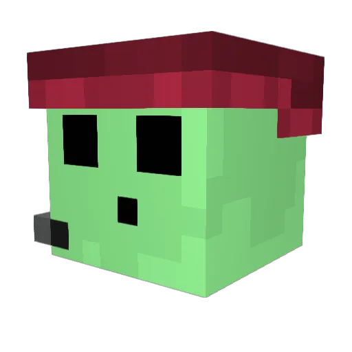PooflessGillFish Minecraft avatar head, 3D render