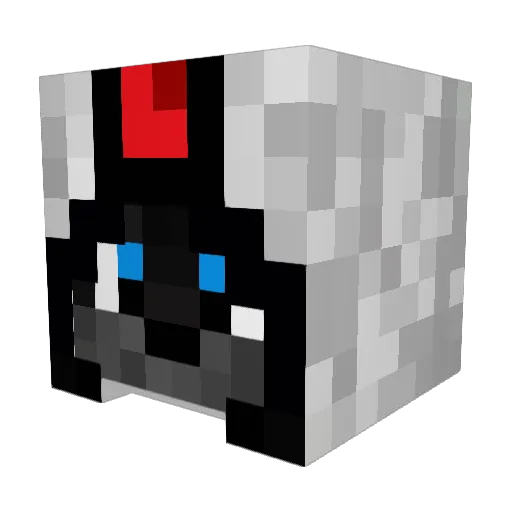 Poofy007 Minecraft avatar head, 3D render