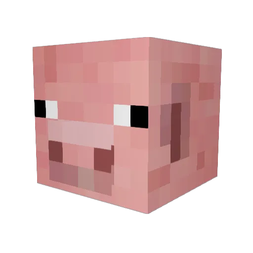 PoofySpoofy Minecraft avatar head, 3D render