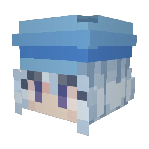 Poogadooga Minecraft avatar head, 3D render