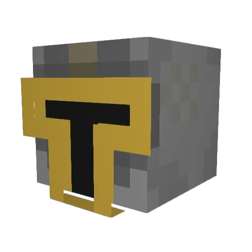Poohy14 Minecraft avatar head, 3D render