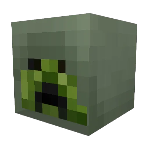 Pookas_Pro Minecraft avatar head, 3D render