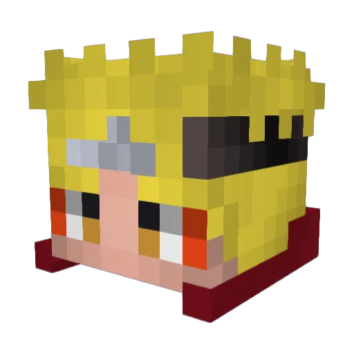 PookieBH Minecraft avatar head, 3D render