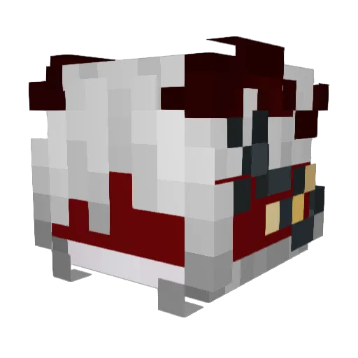 PookieBearVoidZ Minecraft avatar head, 3D render