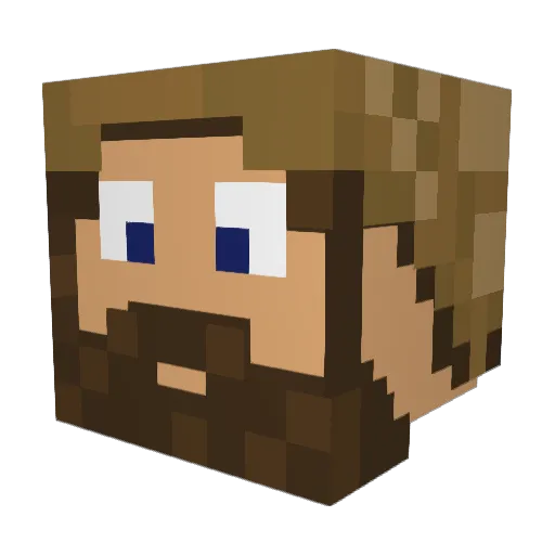PookySamuels Minecraft avatar head, 3D render