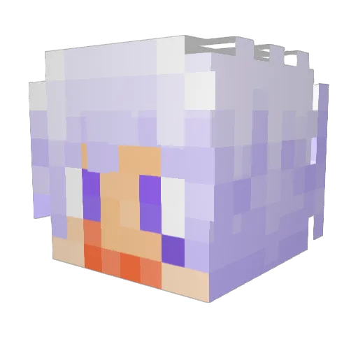 Poongsun Minecraft avatar head, 3D render