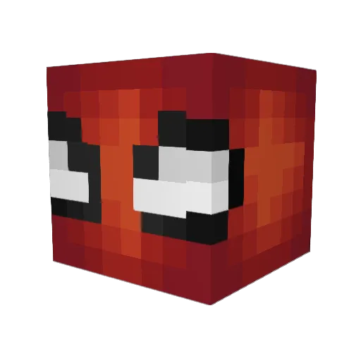 PoonnWrecker Minecraft avatar head, 3D render