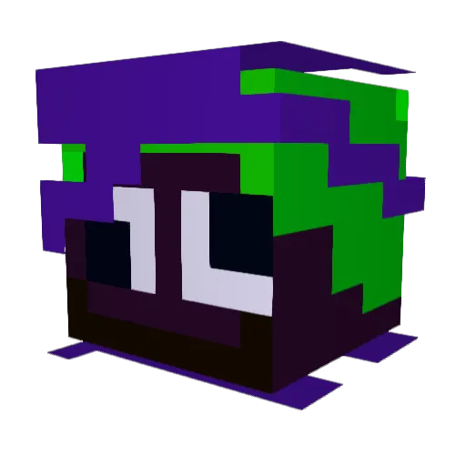 PoopBoy132 Minecraft avatar head, 3D render