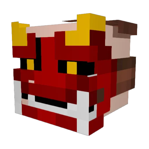 PoopDogMoney Minecraft avatar head, 3D render
