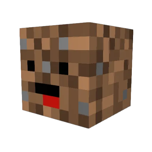 PoopDollaa Minecraft avatar head, 3D render
