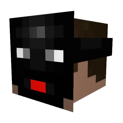PoopPickle Minecraft avatar head, 3D render