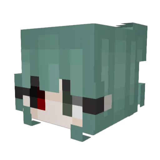 Poopandfartonyou Minecraft avatar head, 3D render
