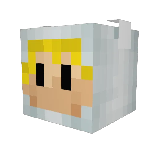 Poopbutt22 Minecraft avatar head, 3D render