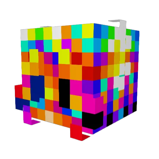 Poopex3000 Minecraft avatar head, 3D render