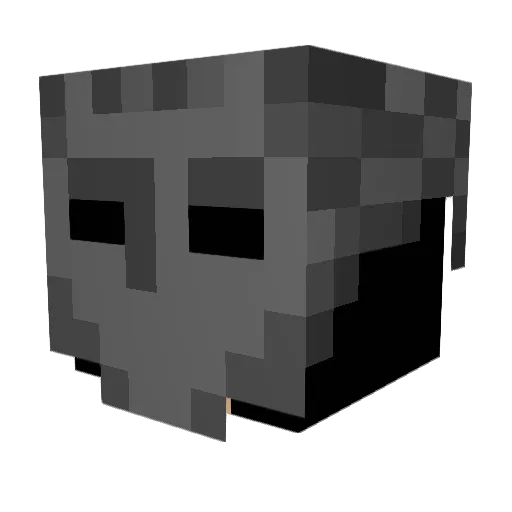 Poopfartin Minecraft avatar head, 3D render