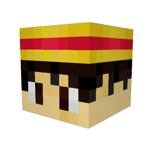 PoopiePants940 Minecraft avatar head, 3D render