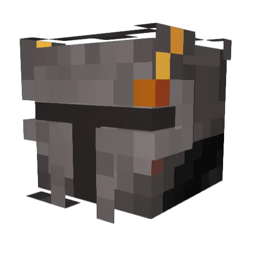 Poopiinator Minecraft avatar head, 3D render