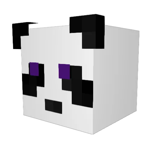 PoopingDog Minecraft avatar head, 3D render